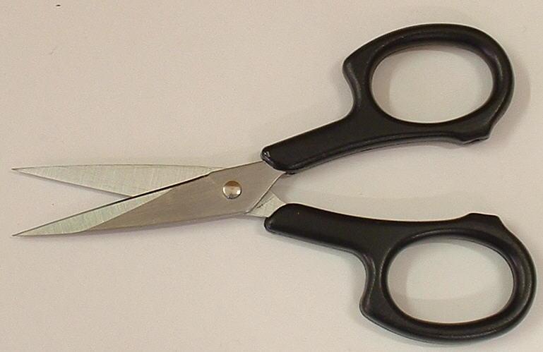 Scissors 4.5" Black - Click Image to Close